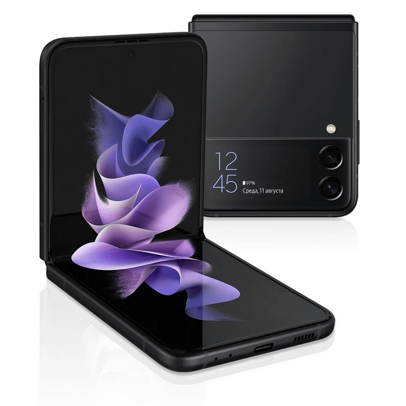 картинка Складной смартфон Samsung Galaxy Z Flip 3 128 ГБ, черный от маркетплейса TEMA.shop