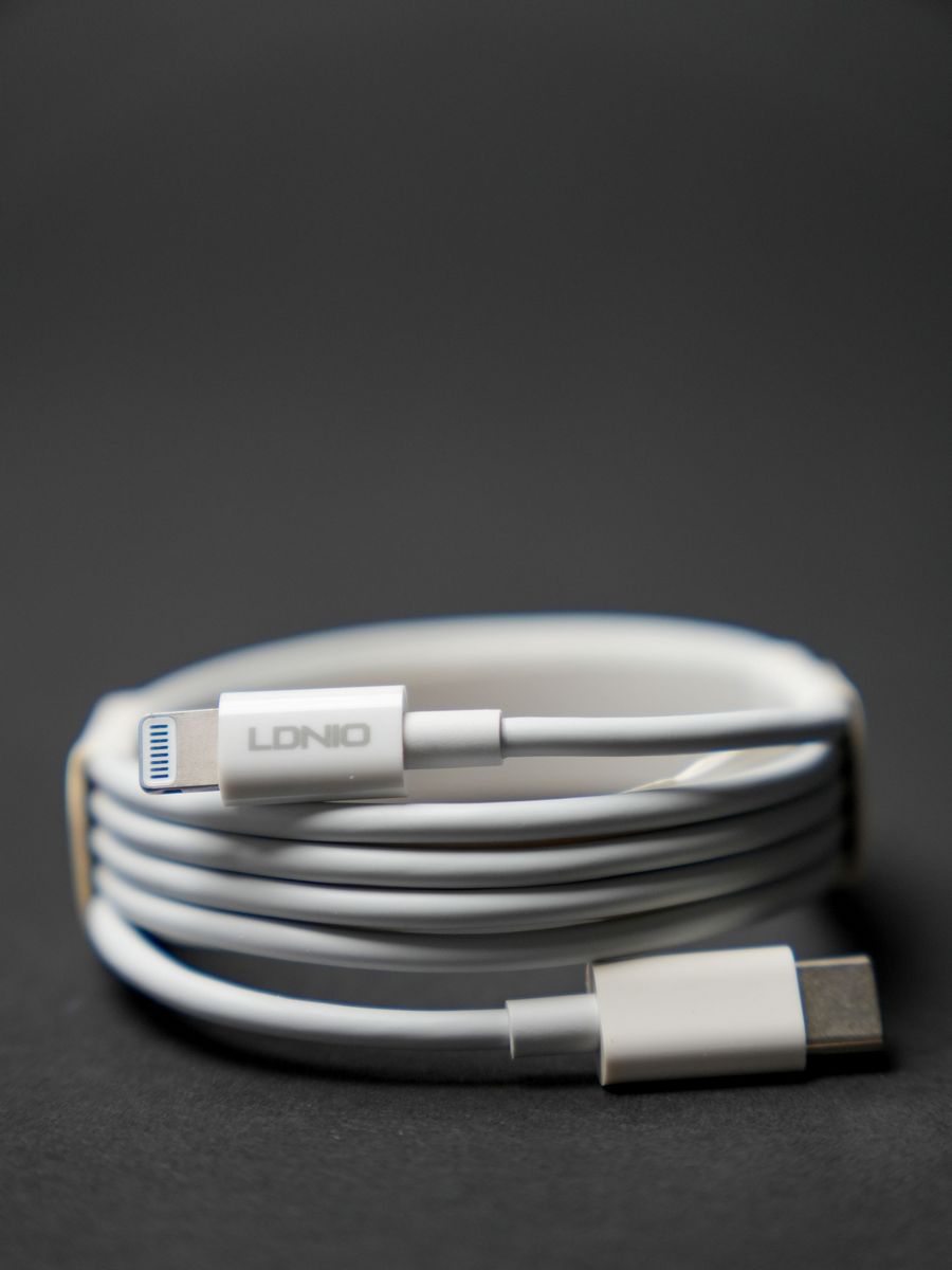 картинка Кабель зарядки Type-C на Lightning MFI, 1м, белый от маркетплейса TEMA.shop