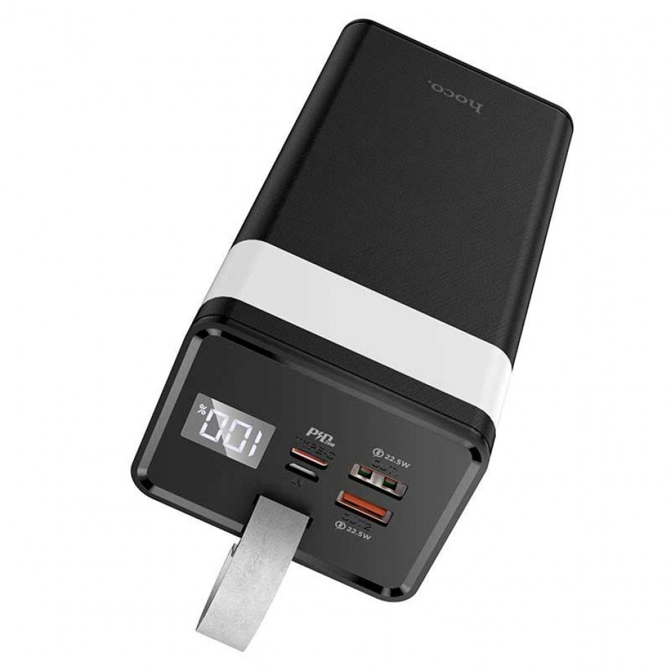 картинка Hoco J86 40000mAh PowerMaster Power Bank, 2xU+C, QC+PD, SCP 22.5W, LED, черный от маркетплейса TEMA.shop