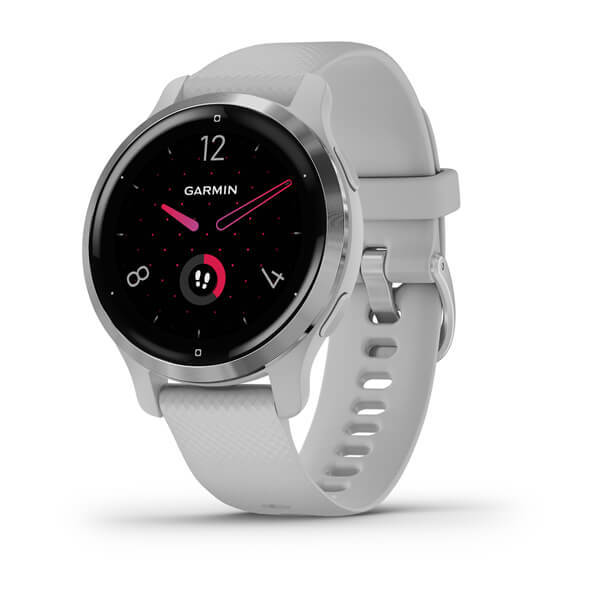 картинка Garmin Venu 2S, 40.4 мм, цвет корпуса и ремешок серебристого цвета от маркетплейса TEMA.shop