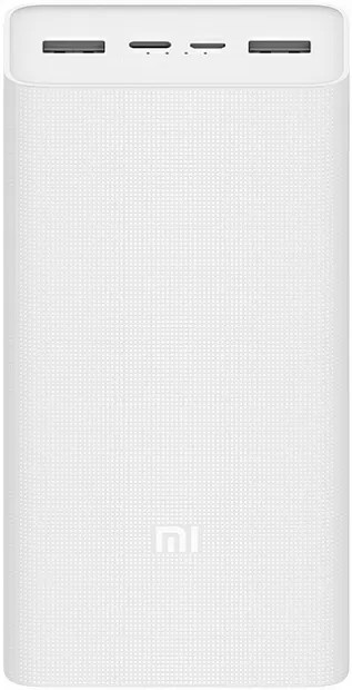 картинка Xiaomi Mi Power Bank 30000mAh, PD 18W, QC2.0 (PB3018ZM), белый от маркетплейса TEMA.shop