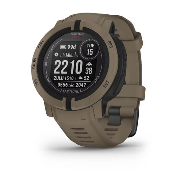 картинка Garmin Instinct 2 Solar Tactical Edition, 45 мм, цвет корпуса коричневый от маркетплейса TEMA.shop