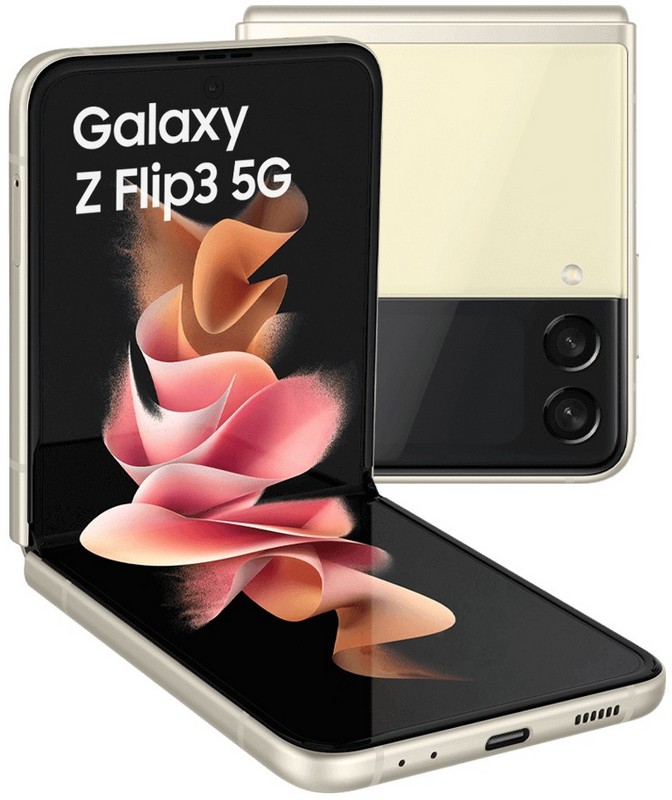 картинка Складной смартфон Samsung Galaxy Z Flip 3 128 ГБ, бежевый от маркетплейса TEMA.shop