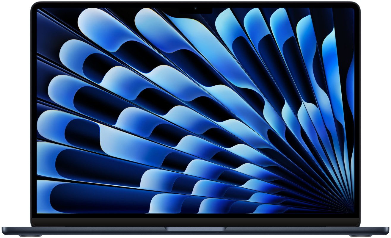 картинка Apple MacBook Air 15,3" (M2, 2023) 8 ГБ RAM, 256 ГБ SSD, полуночный черный от маркетплейса TEMA.shop