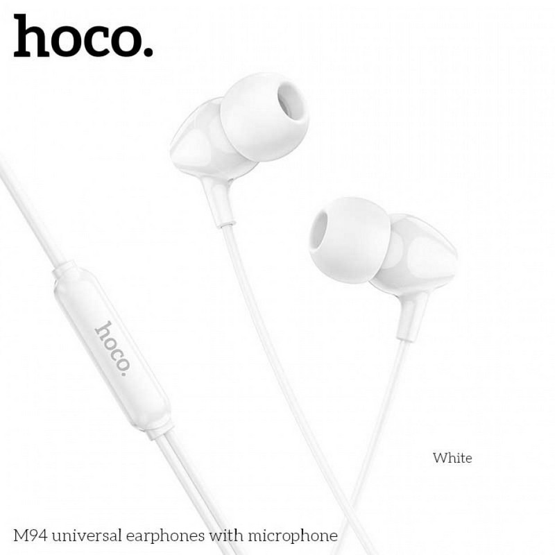 картинка Hoco M94 Earphones, белый от маркетплейса TEMA.shop