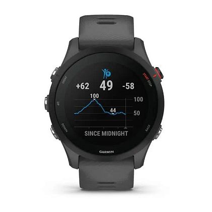 картинка Garmin Forerunner 255, 45 мм, цвет корпуса серый с темно-серым ремешком от маркетплейса TEMA.shop 4