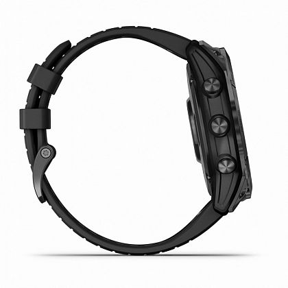 картинка Garmin Fenix 7X Pro Sapphire Solar, 51 мм, цвет корпуса угольно-серый, ремешок черного цвета от маркетплейса TEMA.shop 4