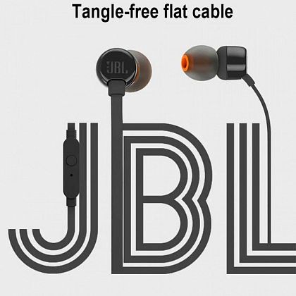 картинка JBL Tune110 Earphones, черный от маркетплейса TEMA.shop 7