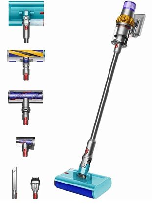 картинка Ручной беспроводной вертикальный Dyson V15S Detect Submarine sv47, желтый/серебристый от маркетплейса TEMA.shop 3
