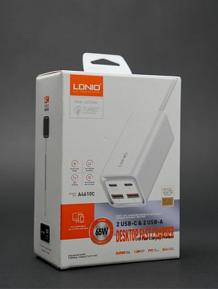 картинка Сетевое зарядное устройство LDNIO 65W GaN для iPhone и Android от маркетплейса TEMA.shop 8