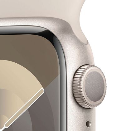 картинка Apple Watch Series 9, 41 мм, цвет корпуса сияющая звезда, ремешок цвета сияющая звезда, размер M/L от маркетплейса TEMA.shop 3
