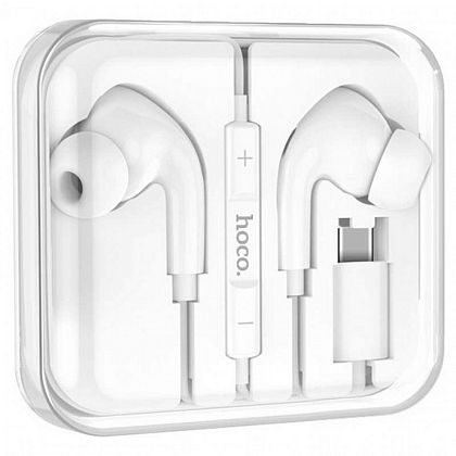 картинка Hoco M101 Pro Crystal Sound Type-C wire-controlled digital Earphones, 1.2m, белый от маркетплейса TEMA.shop 5