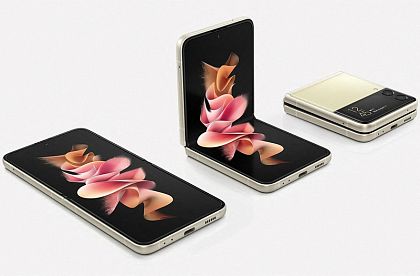 картинка Складной смартфон Samsung Galaxy Z Flip 3 256 ГБ, бежевый от маркетплейса TEMA.shop 3