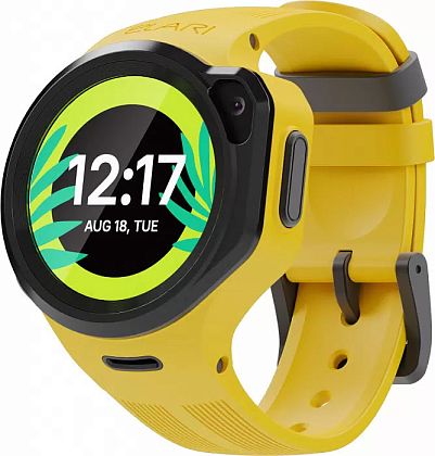 картинка Детские умные часы ELARI KidPhone 4GR, цвет корпуса желтый от маркетплейса TEMA.shop 1