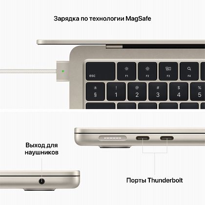 картинка Apple MacBook Air 13,6" (M2, 2022) 16 ГБ RAM, 1 ТБ SSD, сияющая звезда от маркетплейса TEMA.shop 9
