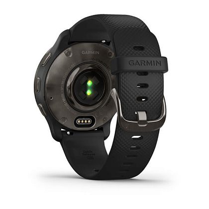 картинка Garmin Venu 2 Plus, 43 мм, корпус и ремешок черного цвета, серый безель от маркетплейса TEMA.shop 5