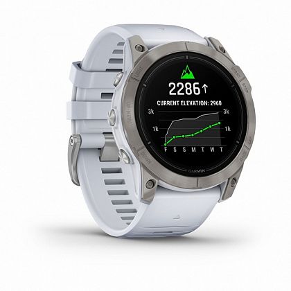 картинка Garmin Epix Pro (Gen 2), Sapphire, 51 мм, цвет корпуса белый, ремешок черного цвета от маркетплейса TEMA.shop 3