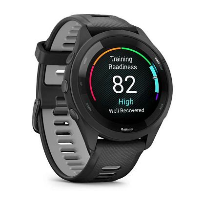 картинка Garmin Forerunner 265, 45 мм, цвет корпуса черный с ремешком черно-серого цвета от маркетплейса TEMA.shop 2
