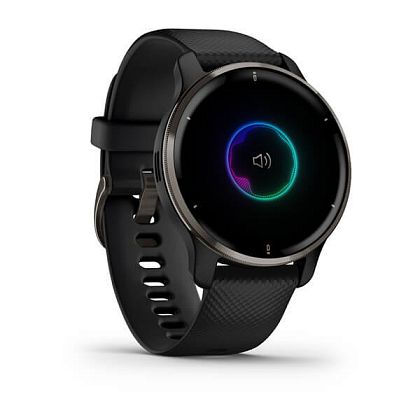 картинка Garmin Venu 2 Plus, 43 мм, корпус и ремешок черного цвета, серый безель от маркетплейса TEMA.shop 4