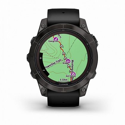 картинка Garmin Fenix 7 Pro Sapphire Solar, 47 мм, цвет корпуса угольно-серый с черным ремешком от маркетплейса TEMA.shop 4