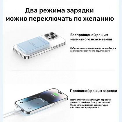 картинка Anker MagGo Power Bank 5000mAh, 7.5W, Stand, (A1614), белый от маркетплейса TEMA.shop 5