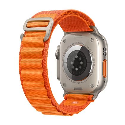 картинка Apple Watch Ultra GPS + Cellular, 49 мм, корпус из титана, ремешок оранжевого цвета, размер L от маркетплейса TEMA.shop 3