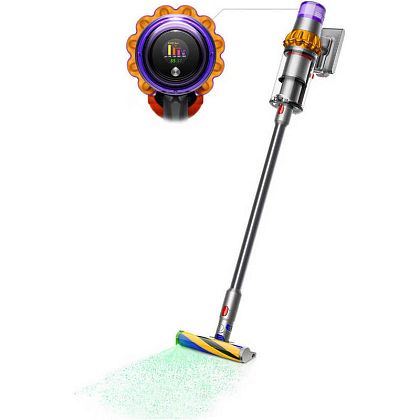картинка Ручной беспроводной вертикальный пылесос Dyson V15 Detect Absolute, желтый/никель от маркетплейса TEMA.shop 5