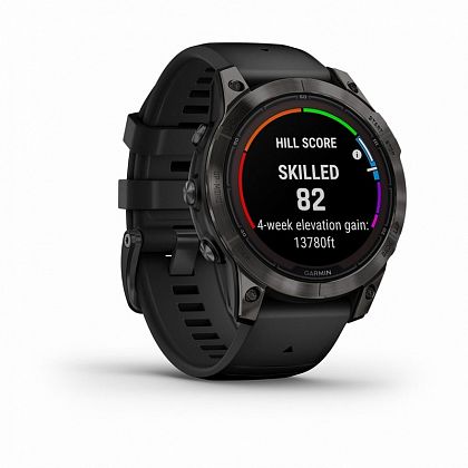 картинка Garmin Fenix 7 Pro Sapphire Solar, 47 мм, цвет корпуса угольно-серый с черным ремешком от маркетплейса TEMA.shop 3