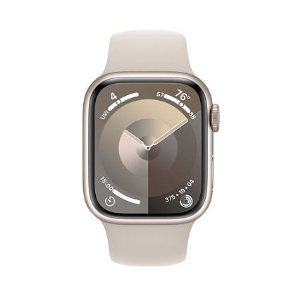 картинка Apple Watch Series 9, 41 мм, цвет корпуса сияющая звезда, ремешок цвета сияющая звезда, размер M/L от маркетплейса TEMA.shop 2