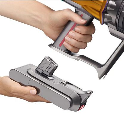картинка Ручной беспроводной вертикальный Dyson V15S Detect Submarine sv47, желтый/серебристый от маркетплейса TEMA.shop 2
