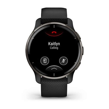картинка Garmin Venu 2 Plus, 43 мм, корпус и ремешок черного цвета, серый безель от маркетплейса TEMA.shop 3