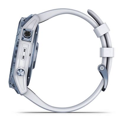 картинка Garmin Fenix 7X Sapphire Solar, 51 мм, цвет корпуса синий, ремешок белого цвета от маркетплейса TEMA.shop 7