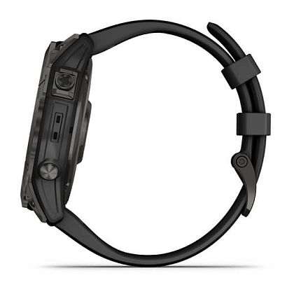 картинка Garmin Fenix 7X Sapphire Solar, 51 мм, цвет корпуса угольно-серый, ремешок черного цвета от маркетплейса TEMA.shop 7