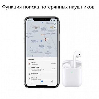 картинка Hoco EW02 Plus Original Series True Wireless BT5.1 Headset, белый от маркетплейса TEMA.shop 7