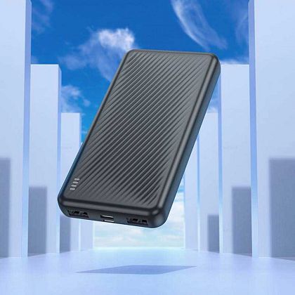 картинка Borofone BJ55 Graceful Power Bank 10000mAh, 2A, черный от маркетплейса TEMA.shop 3