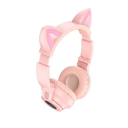 картинка Borofon CAT EAR BO18 Headphones, розовый от маркетплейса TEMA.shop 1