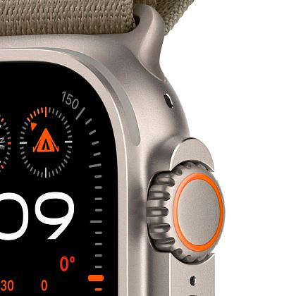 картинка Apple Watch Ultra 2 GPS + Cellular, 49 мм, корпус из титана, ремешок оливкового цвета, размер S от маркетплейса TEMA.shop 3