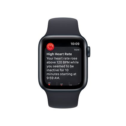 картинка Apple Watch SE 2022, 40 мм, цвет корпуса темная ночь, ремешок цвета темная ночь, размер S/M от маркетплейса TEMA.shop 4