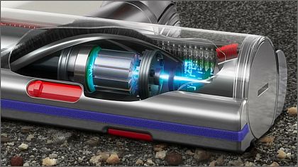 картинка Ручной беспроводной вертикальный пылесос Dyson V15 Detect Absolute, желтый/никель от маркетплейса TEMA.shop 3