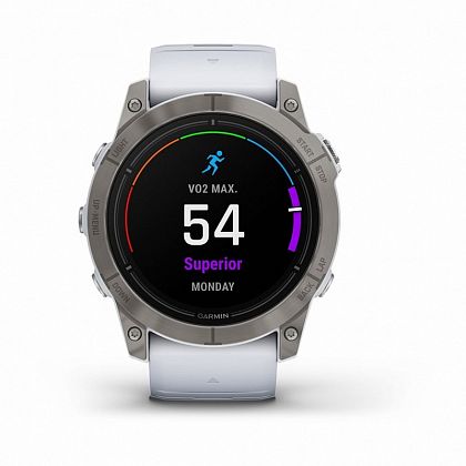 картинка Garmin Epix Pro (Gen 2), Sapphire, 51 мм, цвет корпуса белый, ремешок черного цвета от маркетплейса TEMA.shop 2