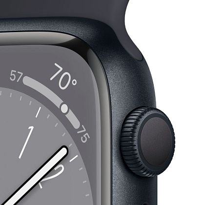 картинка Apple Watch Series 8, 41 мм, цвет корпуса темная ночь, ремешок цвета темная ночь, размер M/L от маркетплейса TEMA.shop 3