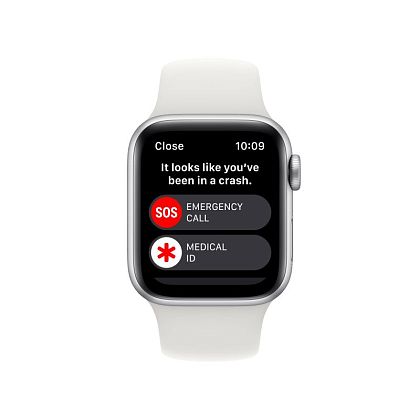 картинка Apple Watch SE 2022, 40 мм, корпус серебристого цвета, ремешок белого цвета, размер S/M от маркетплейса TEMA.shop 8