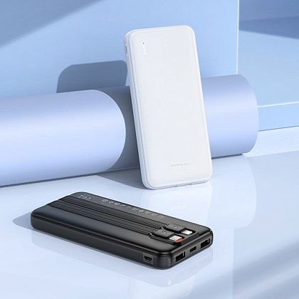 картинка HOCO J118 10000mAh Speed Energy Power Bank, build-in C&L cables, черный от маркетплейса TEMA.shop 5