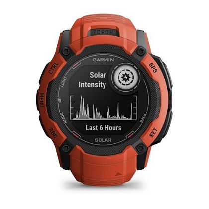 картинка Garmin Instinct 2X Solar, 50 мм, цвет корпуса красный от маркетплейса TEMA.shop 3