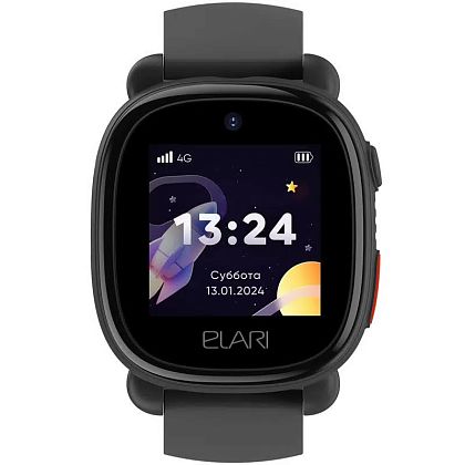 картинка Детские умные часы ELARI KidPhone 4G Lite, 42 мм, цвет корпуса черный от маркетплейса TEMA.shop 2