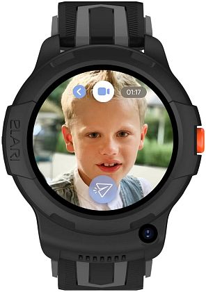 картинка Детские умные часы ELARI KidPhone 4G Wink, цвет корпуса черный от маркетплейса TEMA.shop 6