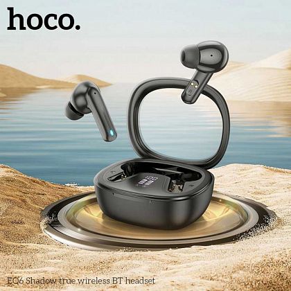 картинка Hoco EQ6 Shadow true Wireless BT5.3 Headset, 7h (35h), черный от маркетплейса TEMA.shop 4