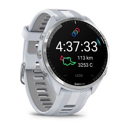 картинка Garmin Forerunner 965, 47.2 мм, цвет корпуса белый с ремешком белово цвета от маркетплейса TEMA.shop 2