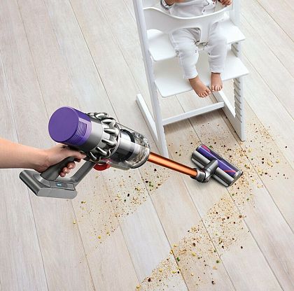 картинка Ручной беспроводной вертикальный Dyson V10 Cyclone Absolute, коричневый/серый от маркетплейса TEMA.shop 3