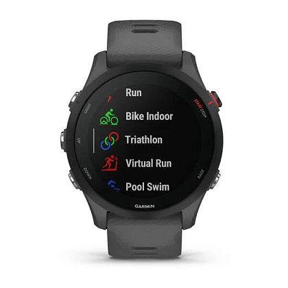 картинка Garmin Forerunner 255, 45 мм, цвет корпуса серый с темно-серым ремешком от маркетплейса TEMA.shop 5